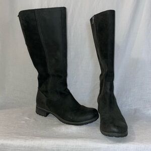 Timberland Tall Black Zip-Up Boots